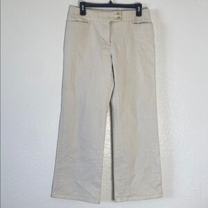George By Mark Eisen Beige Wide-Leg Pants size 10